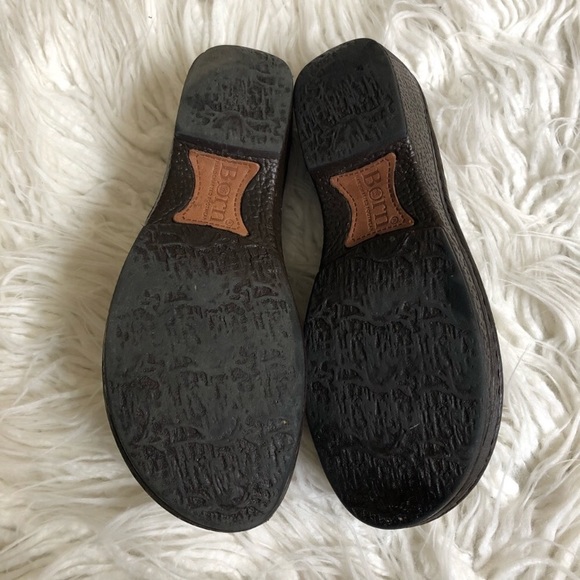 Born Tweed and Leather Clog Mules - Picture 5 of 9